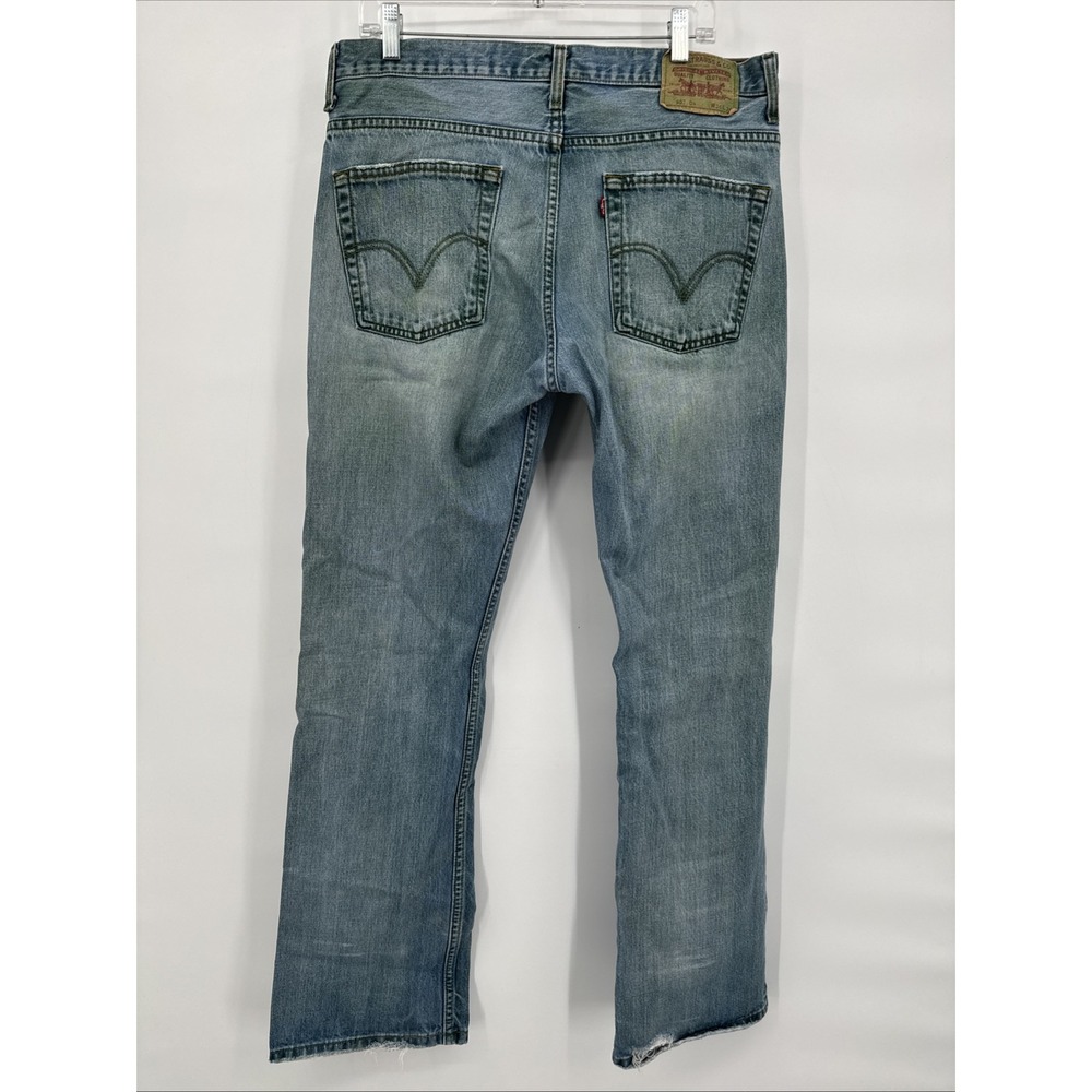 Vintage LEVI'S Men 507 04 Regular Straight‎ Jeans Size W36 34L Unique Fade